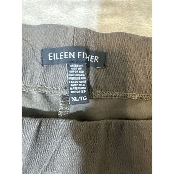 Eileen Fisher Pull On Pants 2 Pockets Brown Viscose Blend XL - Picture 8 of 14